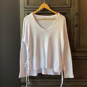 White oversized sweater